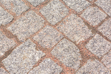 Texture,old pavement of grey natural stone