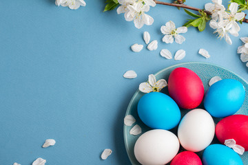 colorful spring backgrounds for Easter greeting cards