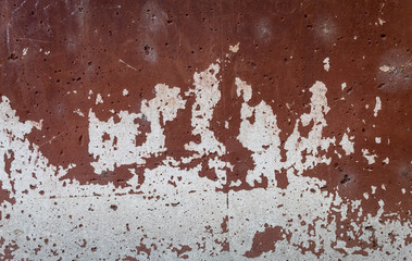 Red Painted Old Concrete Wall Texture