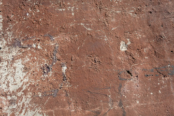 Red Painted Old Concrete Wall Texture