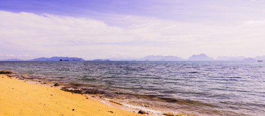 Panorama view of Yao Noi Islands, Phang-Nga province, South of Thailand.