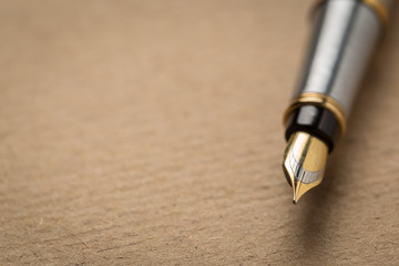 fountain pen on table