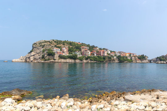 Amasra Coastal Town and Calm Sea on the Black Sea