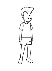 little boy kid character