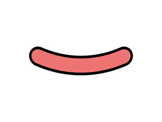 sausage icon. Vector illustration
