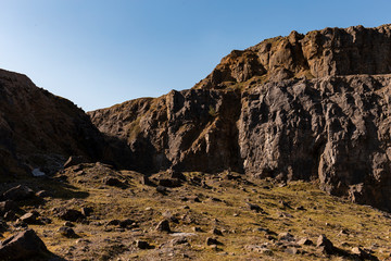 Abandoned quarry in the UK