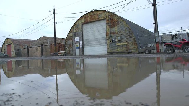 Rusty warehouse in Barrow, Alaska