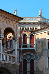 Fototapeta na wymiar Padova, Italy, historical center, detail