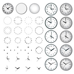 Clock icon. World time concept. Business background. Internet marketing.