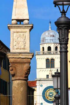 Padova, Italy, historical center, clock tower