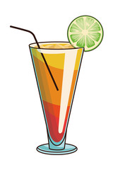glass with cocktail