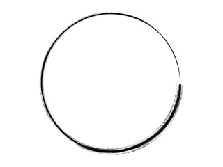 Grunge thin circle.Grunge oval shape made for your design.