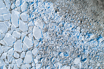 Gravel background. A stone-paved road. Stone texture.