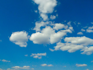 Obraz premium blue sky with white clouds