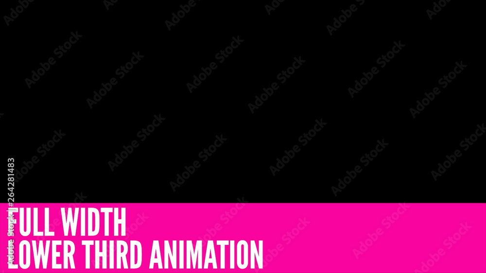 Poster full width lower third