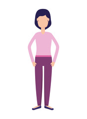 Fototapeta premium woman character cartoon