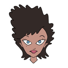 woman head illustration