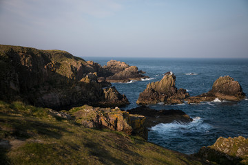 Fototapeta na wymiar Scottish Cliffs by the Sea