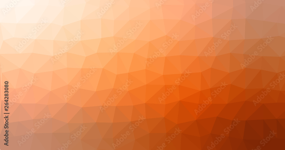 Aufkleber orange gradient low poly triangular geometric polygonal square blur glass abstract vector background