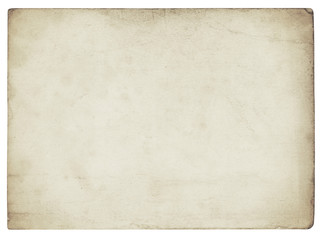 Vintage paper background isolated - (clipping path included)