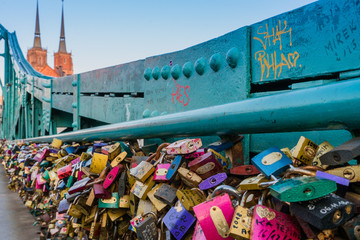Most zakochanych, Wrocław, kłodki, walentynki, 14 luty © Dreamnordno