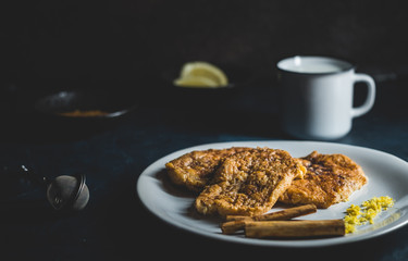 Spanish typical torrijas