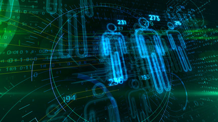 Social scoring and people rating looping concept