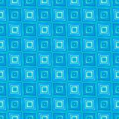 Blue Abstract Squares Seamless Pattern Illustration
