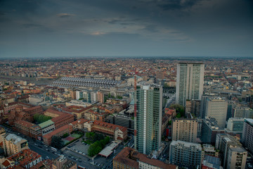 Fototapeta na wymiar Milan seen from above