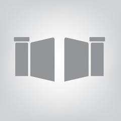 modern gate icon- vector illustration