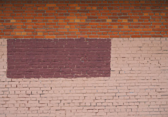 Fototapeta na wymiar Colorful brick wall