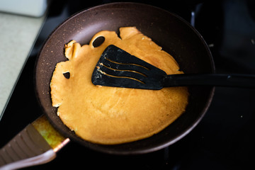 A pancake slab with a shoulder blade