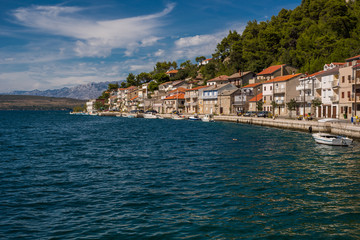 Fototapeta na wymiar Novigrad city, Dalmatia, Croatia. City on Adriatic coastline.