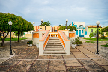 Gazebo at a square in the historic center of Oeiras (Piaui, Brazil)