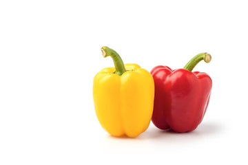 Sweet pepper on white background