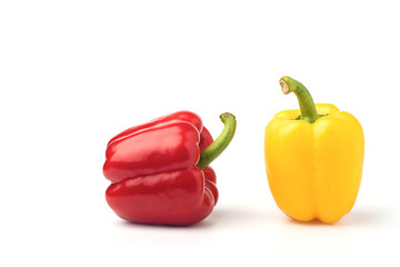 Sweet pepper on white background