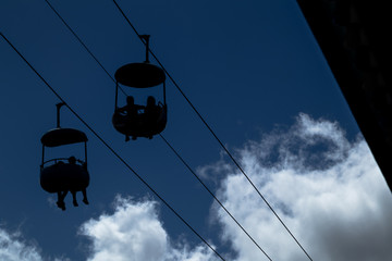 Kids on Aerial Tram Ride