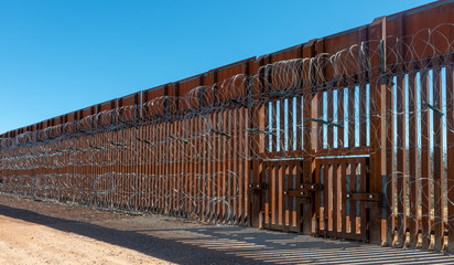 Fototapeta na wymiar US Mexico Border Wall