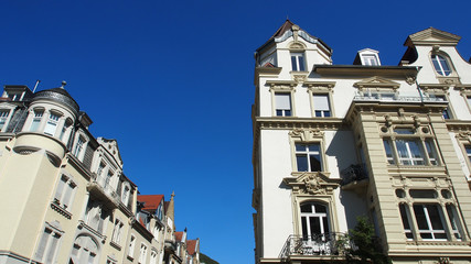 Eckhaus, Altbaufassaden Süddeutschland, Heidelberg