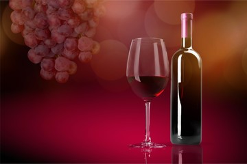 Fototapeta premium Wine bottle.