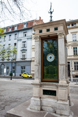 Historical Meteorological Pole located at Zrinjevac park in Zagreb have been recording weather...