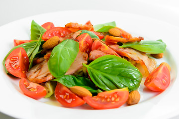 vegetables with meat fillet