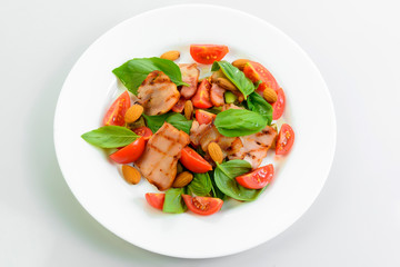 vegetables with meat fillet