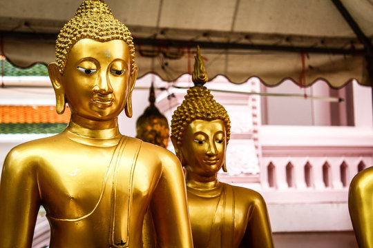 Imagenes de Buda de color oro 