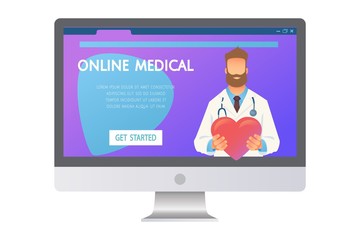 Online medicine concept