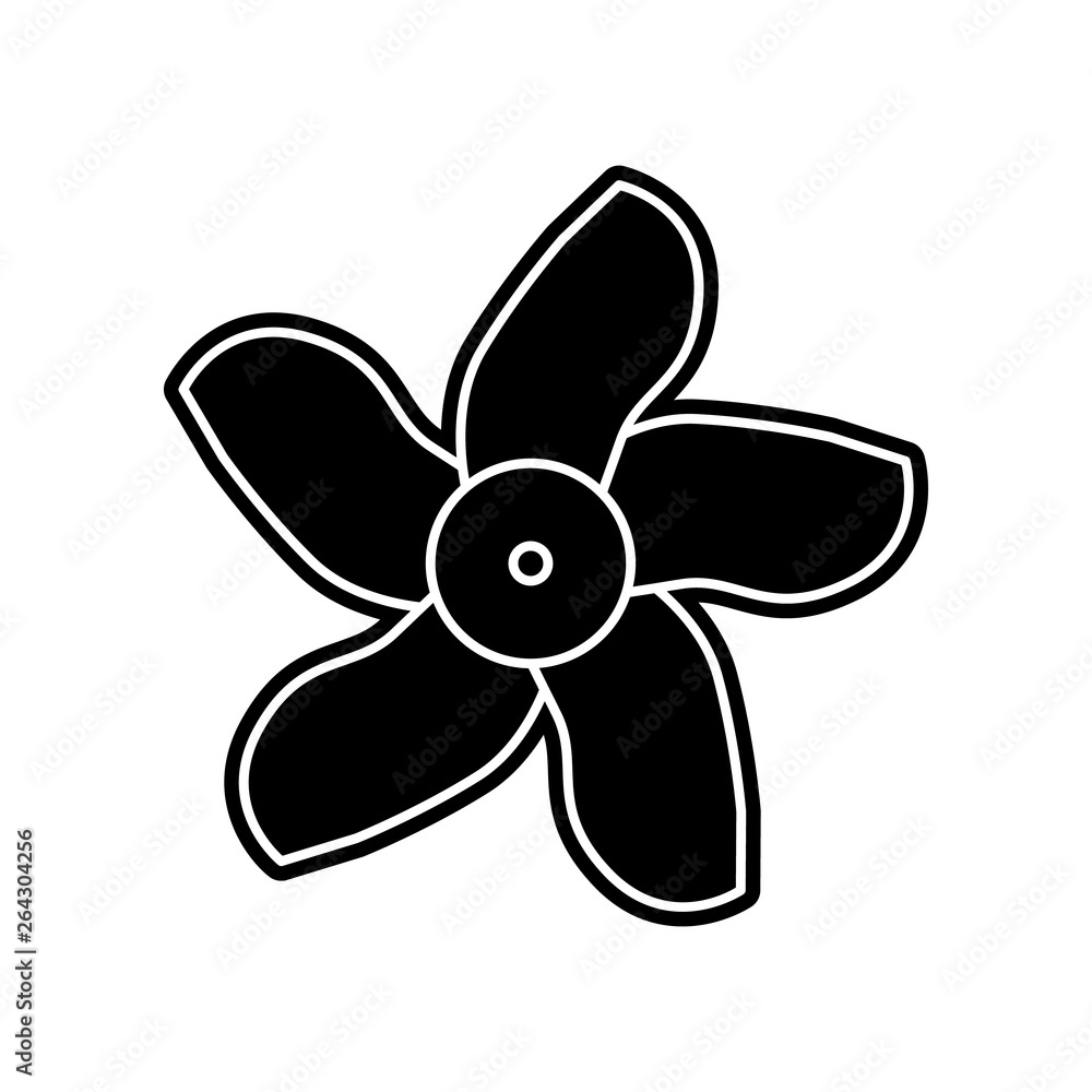 Poster abstract type of flowers icon. element of flower for mobile concept and web apps icon. glyph, flat i