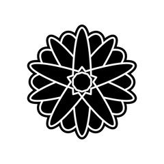 abstract type of flowers icon. Element of Flower for mobile concept and web apps icon. Glyph, flat icon for website design and development, app development