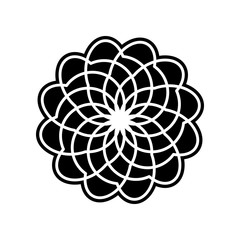 abstract type of flowers icon. Element of Flower for mobile concept and web apps icon. Glyph, flat icon for website design and development, app development