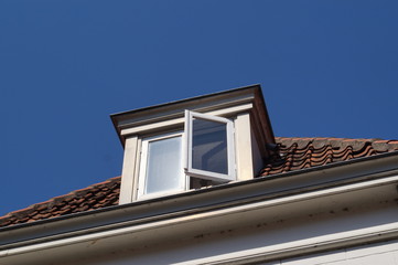 roof of an old house