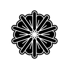 abstract type of flowers icon. Element of Flower for mobile concept and web apps icon. Glyph, flat icon for website design and development, app development